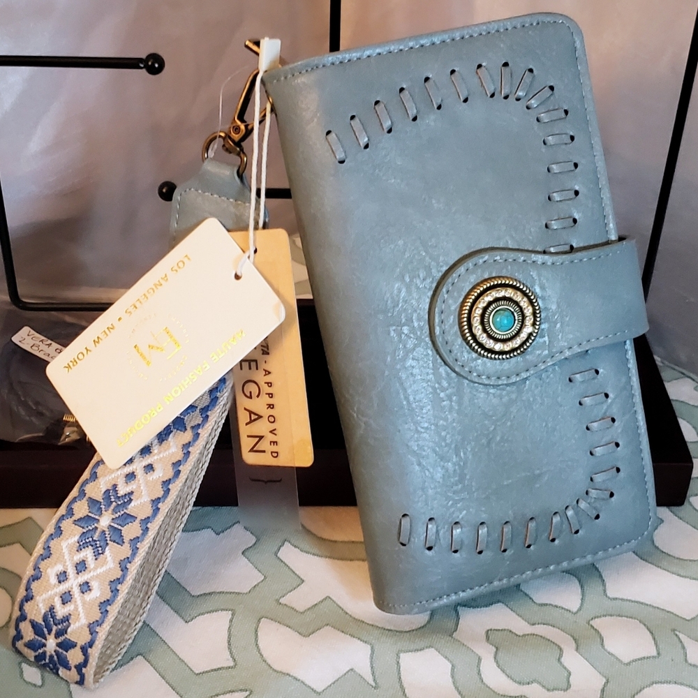 Emperia Vegan Leather Wallet with Boho Strap